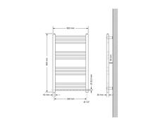 Radiatore elettrico Sahara termosifoni calorifero scaldasalviette bianco
