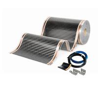 CALORIQUE NEO - Pellicola riscaldante a infrarossi, 100 cm, 150 W/m², lunghezza 2,0 m², pellicola riscaldante ultra piatta per laminato, vinile e parquet, per nuova costruzione e ristrutturazione