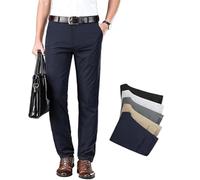 Calormas Pantaloni Uomo, Timelessflex - Pantaloni Uomo, Pantaloni da Lavoro Eleganti, Pantaloni Uomo Alta Elasticità Vestibilità Dritta (Blu, 39)