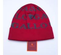 Calotta Cappello Gallo Unisex caldo Cotone fantasia Logata Grigia fondo Amaranto