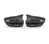 Calotta per specchietto laterale adatta per BMW Serie 5 G30 G31 2017 2018 2019 LHD Sostituzione Specchio Laterale Specchietto Posteriore In Fibra di Carbonio ABS (Nero Brillante) (Forgiato Carbon Look