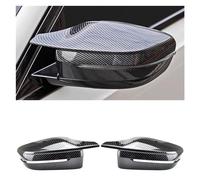 Calotta RHD LHD Esterno Lato Retrovisore Copertura Dello Specchio Trim Compatibile con BMW 3 4 5 7 8 Serie G20 G21 G30 G38 G22 G23 G11 G12 G15 G16(Carbon Fiber-LHD)