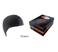 Calotta sottocasco in cotone nera senza velcro confezione da 50 pezzi