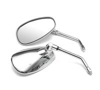 calotta specchietto 1 paio di specchietti retrovisori cromati adatti per motociclette, scooter, quad, per Honda Shadow, per Kawasaki Vulcan, per Suzuki