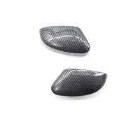 Calotta Specchietto Auto Per Ford Per Focus MK2 MK3 2008 2009 2010 2011 2012 2013 2014 2015 2016 2017 In Fibra di Carbonio Nero Luminoso Lato copertura specchietto retrovisore Calotta specchietti retr