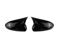 Calotta Specchietto Per Chevrolet Per Cruze 2008-2016 2 Pezzi Cover Nero Lucido Shields Copertura Specchietto Esterno Stile Pipistrello(Bright black)