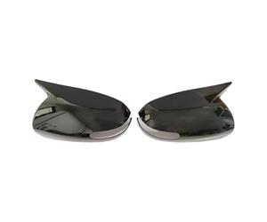Calotta specchietto Per KIA K3 Per Forte Per Cerato Ceed 1 2009-2013 ABS Auto Retrovisore Laterale Copertura Dello Specchio Ala Cap Cappucci specchietti retrovisori(Type B Gloss Black)