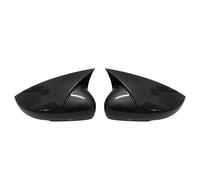 Calotta Specchietto Per VW Per Polo Mk5 6R 6C V 2009-2017 Parafango laterale Copertura specchietto retrovisore Coperchio guscio nero lucido Coppia Specchietto Laterale Cover(Carbon Fiber Look)