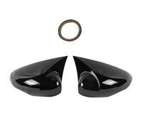 Calotta Specchietto Retrovisore Copri Specchietti Laterali Cappucci Per Ford Per Fiesta MK7 2009-2018 Custodia Specchietto Retrovisore Aggiungi(Bright black)