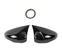Calotta Specchietto Retrovisore Copri Specchietti Laterali Cappucci Per Ford Per Fiesta MK7 2009-2018 Custodia Specchietto Retrovisore Aggiungi(Carbon fiber pattern)