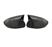 Calotta Specchietto Retrovisore Per Megane 4 2016 2017 2018 2019 Calotte Specchietti Retrovisori Custodia Nera Lucida Calotta Specchio(Modello fibra carbonio)