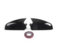 Calotta specchietto retrovisore Per Opel Per Astra H 2004-2009 Copertura per specchietto retrovisore esterno per auto in rima Cappucci per auto in stile corno bue(Nero lucido)