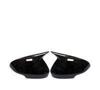 Calotta Specchietto Retrovisore Per Volvo C30 C70 S40 Per S60 V40 V50 V70 2008-2010 2 Pezzi Specchietto Retrovisore Tappi Di Copertura In Fibra Di Carbonio Nero Lucido Attaccare(Bright black)