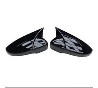 Calotta Specchietto Retrovisore Per VW Per JETTA MK6 Per Passat B7 Per Scirocco 2009-2018 Copertura Specchio Retrovisore Aggiungere Su 2X Ala Laterale Caps Calotte Specchietti(1 pair black)