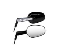 calotta specchietto Specchietti retrovisori a LED per motociclette adatti per Harley XL Dyna Touring Softail per BMW per Honda per Yamaha(LED Mirror Q)