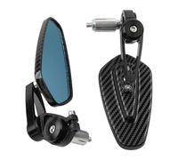 calotta specchietto Specchietti retrovisori per moto per manubrio in vetro trasparente per scooter Accessori per specchietti(Black)