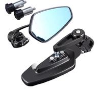 calotta specchietto Specchietto retrovisore per motocicletta adatto per Sur Ron Surron Light Bee SX per manubrio laterale rotondo retrò Copre gli specchi(Black)