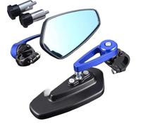 calotta specchietto Specchietto retrovisore per motocicletta adatto per Sur Ron Surron Light Bee SX per manubrio laterale rotondo retrò Copre gli specchi(Blue)