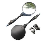 calotta specchietto Specchietto retrovisore universale nero da 10 mm per moto anticaduta Specchietti rotondi pieghevoli per(B)