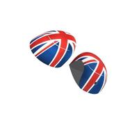 Calotta Specchio Compatibile Con MINI Per Cooper F56 Per Hatchback 2014-2019 Coprispecchietto Rosso Union Jack Style Tappo Per Vista Posteriore Laterale Porta Esterna Con Foro Per Luce