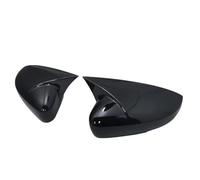 Calotta Specchio Compatibile Con Per Polo MK5 2009 2010 2011 2012 2013 2014 2015 2016 2017 Copri Specchietto Retrovisore Laterale Auto Rivestimento Nero(Bright black)