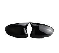 Calotta Specchio LHD Per Nissan Per Rogue Per X-Trail T33 Per Qashqai J12 2022-2024 Copertura Specchietto Retrovisore Laterale Auto Tappo Parafango Alloggiamento Calotte Specchietti(Nero lucido)