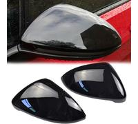 Calotta Specchio Retrovisore a Sinistra Destra Coperchi a specchio laterale per VW Golf MK7 7.5 GTI 7 Golf 7 R (Nero Brillante-B)