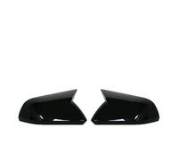 Calotta Specchio Retrovisore Per Ford Per Mustang 2015 2016 2017 2018 2019 2020 1 coppia Corno Stile Retrovisore Laterale Copertura Dello Specchio Caps Copri Specchietto Retrovisore(No lights Black)