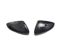 Calotte Degli Specchietti Auto Per Ford Per Focus MK4 2019-2024 Copertura specchietto retrovisore laterale Rivestimento custodia retrovisore in fibra di carbonio Copertura Specchio(Glass black 1 pair)