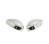 Calotte Degli Specchietti Calotta Specchio Per Jaguar Per E-Pace 2017 2018 2019 Accessori Styling Dell'auto Look Fibra Carbonio/ABS Copertura Specchietto Laterale Cromata Trim 2 Pezzi (Colore : Cro