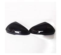 Calotte degli Specchietti per Ford per Focus MK4 per IV 2019-2022 2020 2021 Nero Lucido Ala Laterale Vista Posteriore Copri Specchietto Retrovisore Tappi Ricambio Borsette Calotta Specchio (Colore :