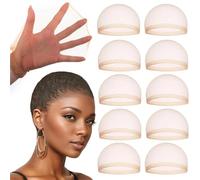 Calotte Per Parrucche 20 pezzi di cuffia for parrucca trasparente HD, sottile in nylon for donna con pizzo frontale, adatta for feste, matrimoni, Halloween(5Pack-(10pcs))