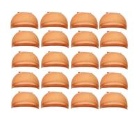 Calotte Per Parrucche Cuffia for parrucca, cuffia for trasparente, sottile in nylon, multifunzionale, comoda, copricapo resistente, nero, 20 pezzi(Brown 20 Pcs)
