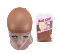Calotte Per Parrucche Top Stocking Wig Cap Hair Net For Weave 10pcs Nets Black Brown Stretch Mesh For Making Parrucche Size(Brown)