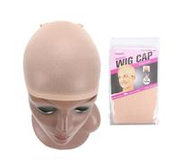 Calotte Per Parrucche Top Stocking Wig Cap Hair Net For Weave 10pcs Nets Black Brown Stretch Mesh For Making Parrucche Size(Beige)