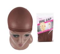 Calotte per Parrucche Top Stocking Wig Cap Hair Net For Weave 10pcs Nets Black Brown Stretch Mesh For Making Parrucche Size per tenere parrucca(Red Coffee)