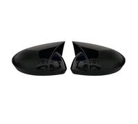 Calotte Retrovisori Per Megane 4 2016-2020 Bat Stile Copertura Dello Specchio Retrovisore 2 Pezzi Nero Lucido Auto Scudi Esterni(Bright black)