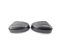 Calotte Specchiett Copertura specchio retrovisore laterale nero brillante in fibra di carbonio per Ford per Focus per MK2 per MK3 2008-2014 2015 2016 2017 gusci specchietti laterali(Fibra di carbonio)