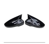 Calotte Specchietti 2X Ala Laterale Specchio Tappi Copertura Retrovisore Aggiungere Su Per Jetta Per MK6 Per Passat B7 Per Scirocco Per BEETLE Per CC Per EOS(1 pair black)