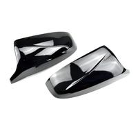 Calotte Specchietti Laterali Auto, Effetto Fibra Di Carbonio, Per X5 E70 X6 E71 2008 2009 2010 2011 2012 2013 WEFOLCC(Black)