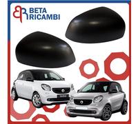 Calotte Specchietti Smart 453 ForTwo ForFour Copertura Retrovisore Nero Dx Sx