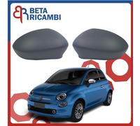 Calotte Specchietto Fiat 500 C Abarth Retrovisore Speccho SX DX con Primer 2 pz