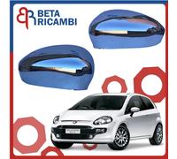 Calotte Specchietto Fiat Grande Punto Abarth EVO Cromate Lucide Specchio Coppia