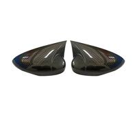 Calotte Specchio Compatibile Per Ford Per Fiesta MK7 2008-2017 2 Pezzi Coperchio Specchietto Retrovisore Laterale Copri Specchietto Retrovisore(Carbon Fiber Look)