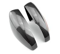 Calotte Specchio Compatibile Per VW Polo 6R 6C 2009-2017 Porta Laterale Copertura Specchietto Retrovisore Auto Tappi Di Copertura Specchietto Retrovisore copri specchietto retrovisore(Carbon black)