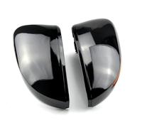 Calotte Specchio Compatibile Per VW Polo 6R 6C 2009-2017 Porta Laterale Copertura Specchietto Retrovisore Auto Tappi Di Copertura Specchietto Retrovisore copri specchietto retrovisore(Bright black)