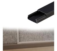 calpestabile passacavi Canalina Portacavi Quadrata Da 7, 10, 15, 19 Mm Di Altezza, Nascondicavi Autoadesivi, Copricavi Per Cavi A Parete Per Officina/fabbrica(C- 1 PC,L W H 100cm x 30mm x 15mm)