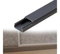 calpestabile passacavi Canalina Portacavi Quadrata Da 7, 10, 15, 19 Mm Di Altezza, Nascondicavi Autoadesivi, Copricavi Per Cavi A Parete Per Officina/fabbrica(B- 1 PC,L W H 100cm x 16mm x 10mm)