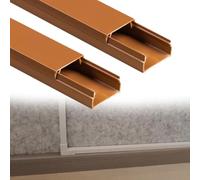 calpestabile passacavi Canalina Portacavi Quadrata Da 7, 10, 15, 19 Mm Di Altezza, Nascondicavi Autoadesivi, Copricavi Per Cavi A Parete Per Officina/fabbrica(A- 2 PC,L W H 100cm x 39mm x 19mm)