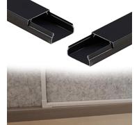 calpestabile passacavi Canalina Portacavi Quadrata Da 7, 10, 15, 19 Mm Di Altezza, Nascondicavi Autoadesivi, Copricavi Per Cavi A Parete Per Officina/fabbrica(C- 2 PC,L W H 100cm x 20mm x 15mm)